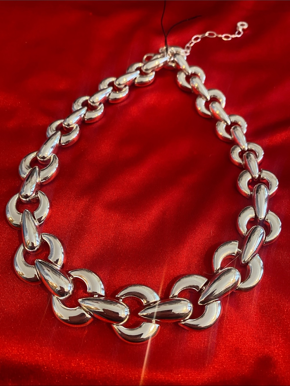 Silver Chunky Link Necklace - Women's Fashion Jewelry